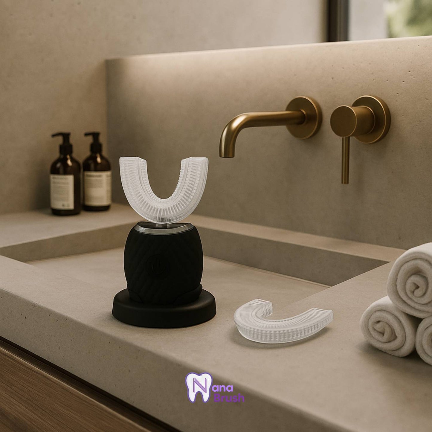 NanaBrush™ Ultra 360° - Brosse à dents électrique en silicone - Nana Brush