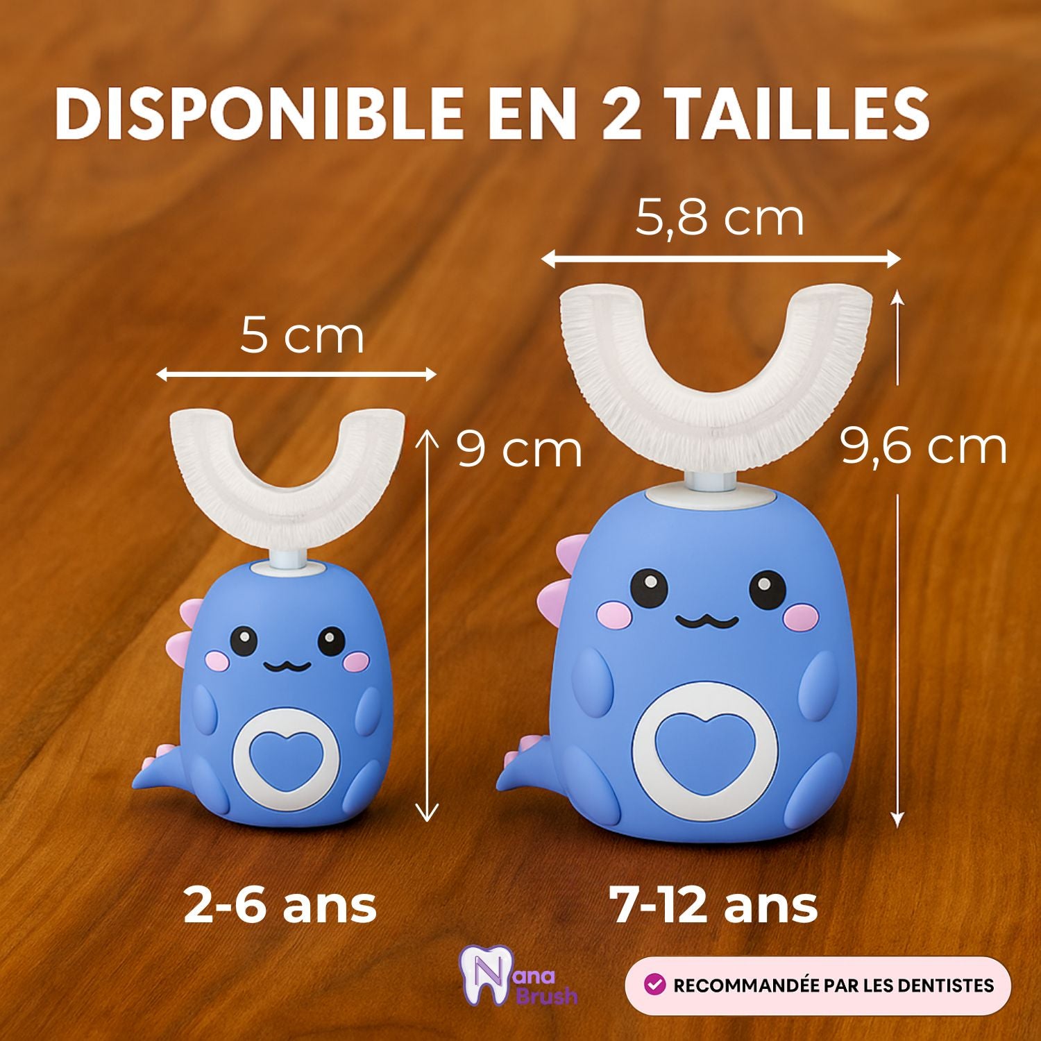 NanaBrush™ Kids Ultra 360° – Brosse à dents Sonique - Nana Brush