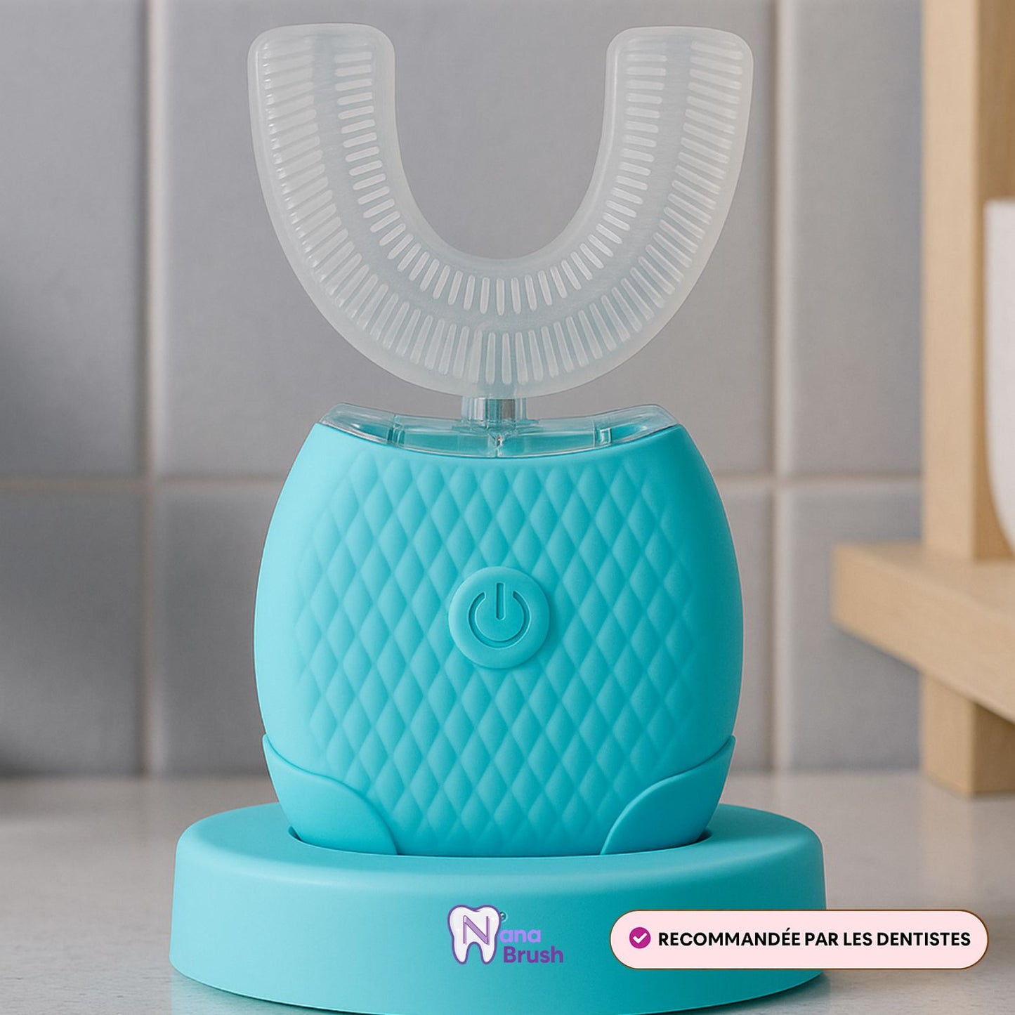 NanaBrush™ Ultra 360° - Brosse à dents électrique en U silicone - Nana Brush