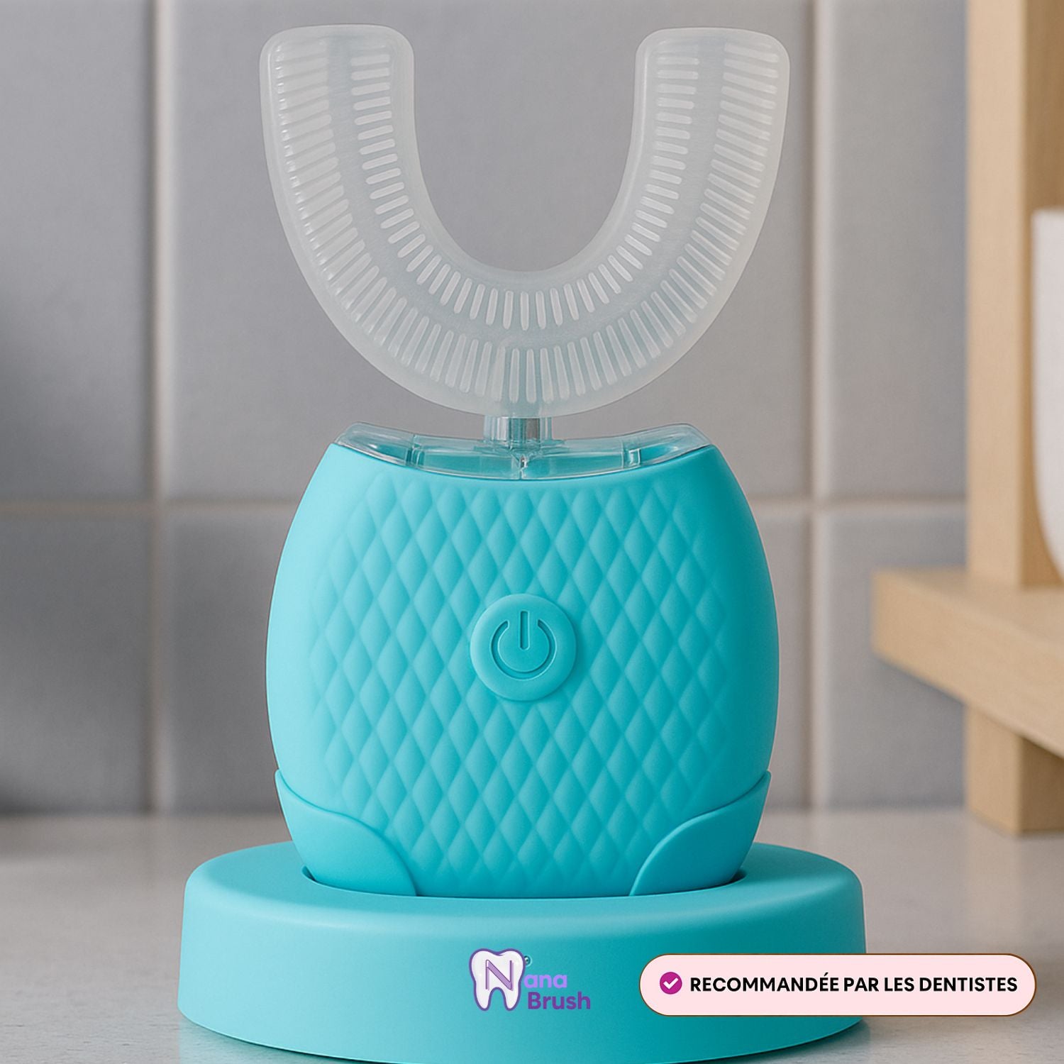 NanaBrush™ Ultra 360° - Brosse à dents électrique en U silicone - Nana Brush