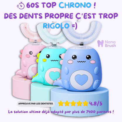 NanaBrush™ Kids Ultra 360° – Brosse à dents Sonique - Nana Brush
